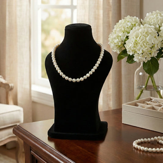 Pure Pearl Glow Necklace for Daily Wear and Party Wear (Single Layer)