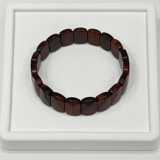 Red Tiger Eye Slab Cut Bracelet