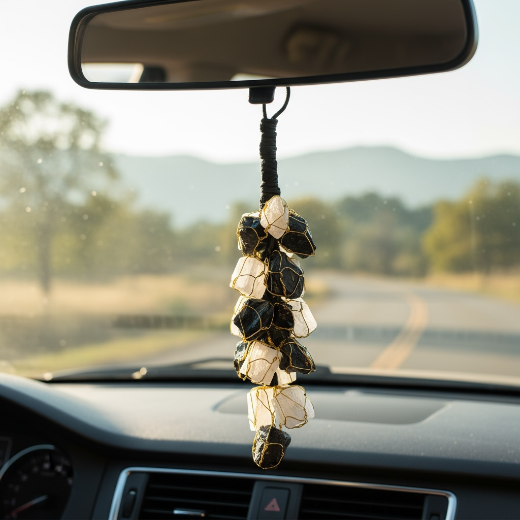 Black Tourmaline & Selenite Protection Toran