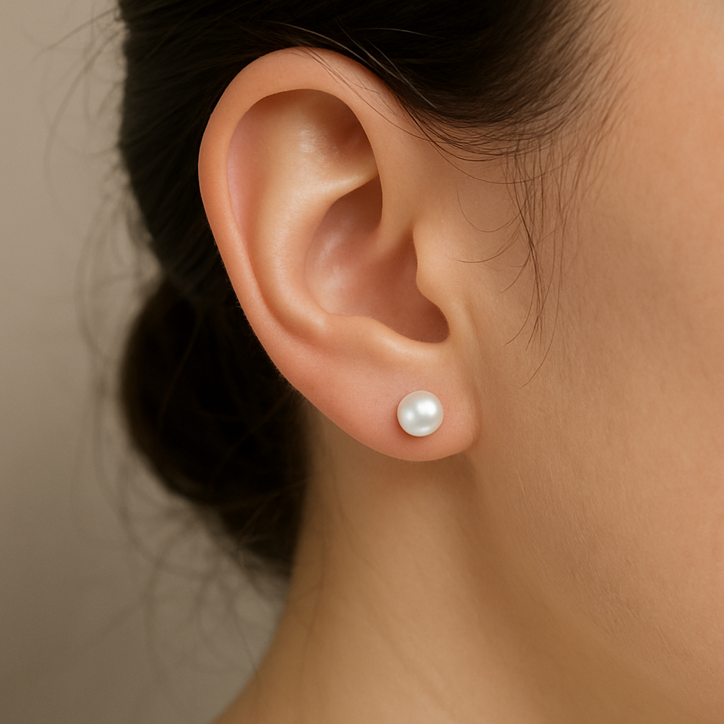 Pearl Necklace with Earrings Set – 100% Authentic Pearls