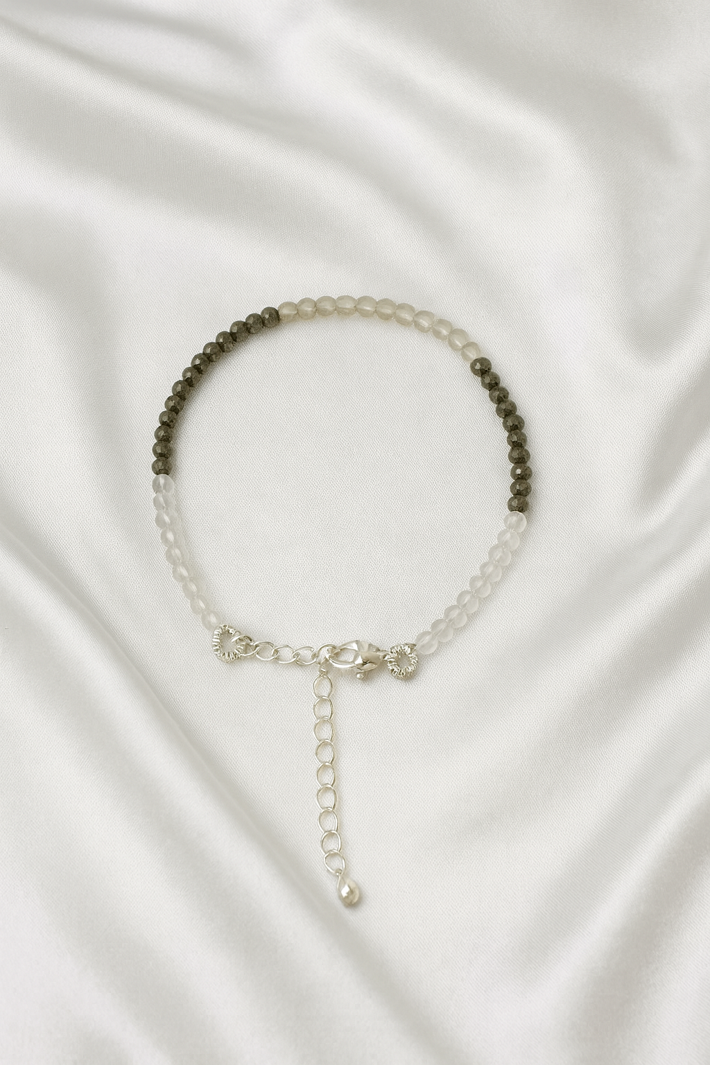 Pyrite, Citrine & Clear Quartz Bracelet – Health, Wealth & Growth