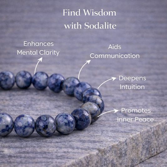 Sodalite Bracelet – Truth, Calm & Intuitive Clarity