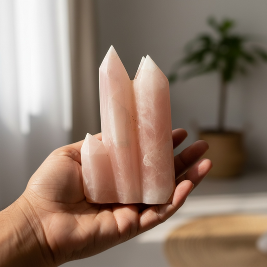 Rose Quartz Family Cluster – Crystal of Love, Harmony & Emotional Healing