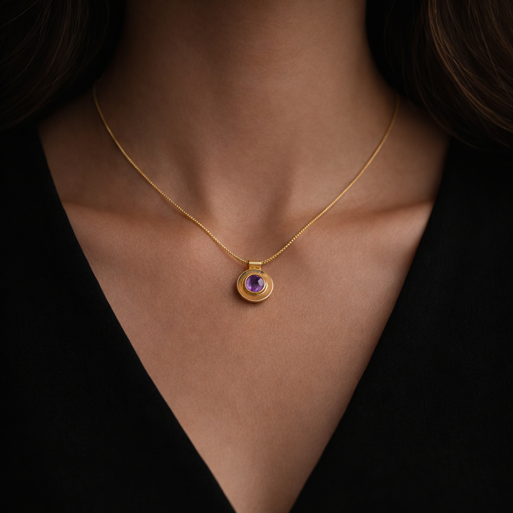 Amethyst Pendant – Crystal of Calm, Protection & Spiritual Awakening