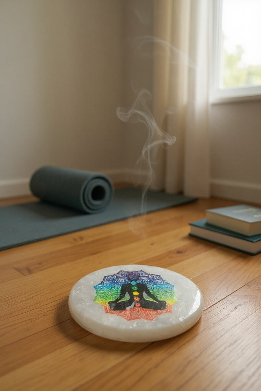 Selenite Plate – Chakra Alignment & Energy Cleansing