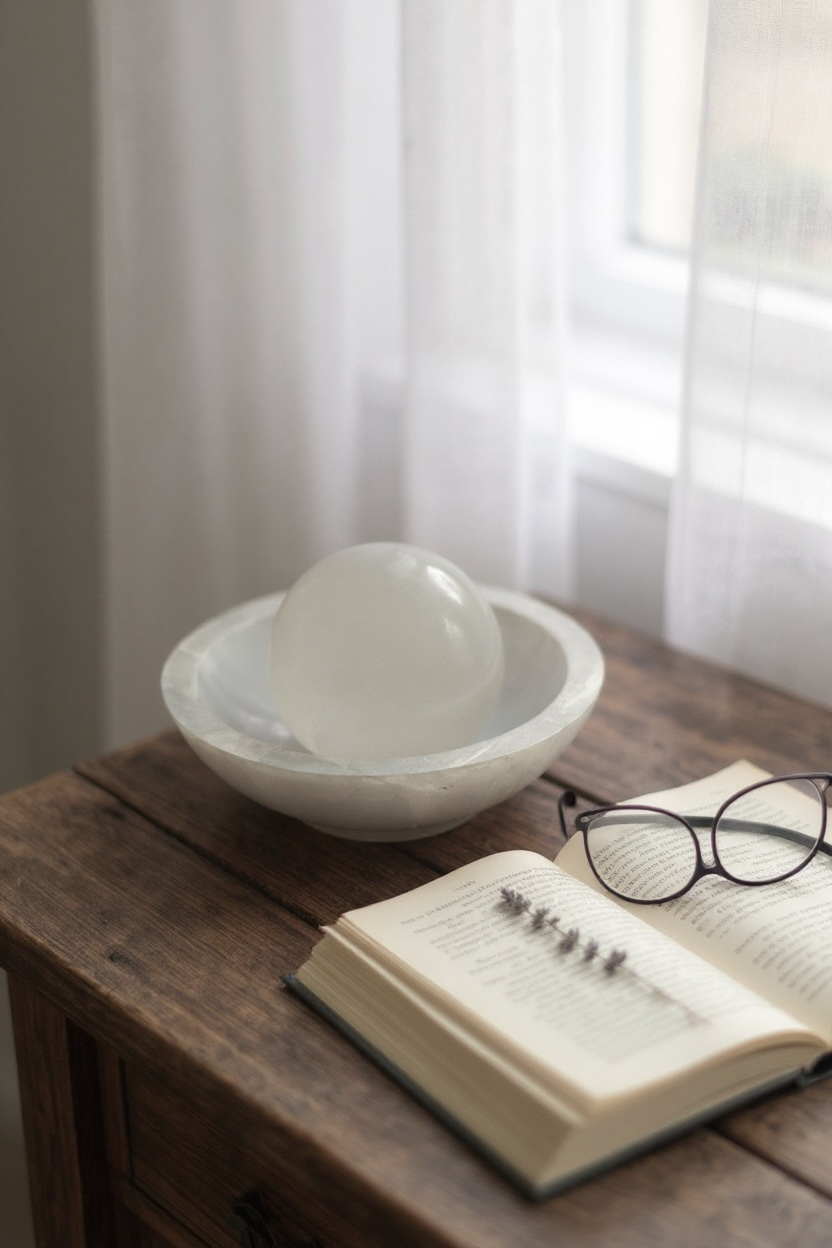 Selenite Bowl – Energy Cleansing & Aura Purification