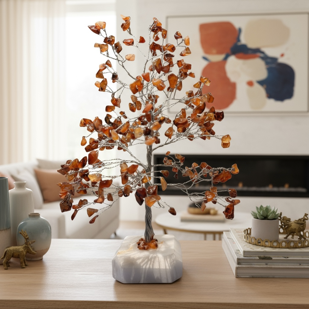 Carnelian Crystal Tree – Confidence, Courage & Vitality