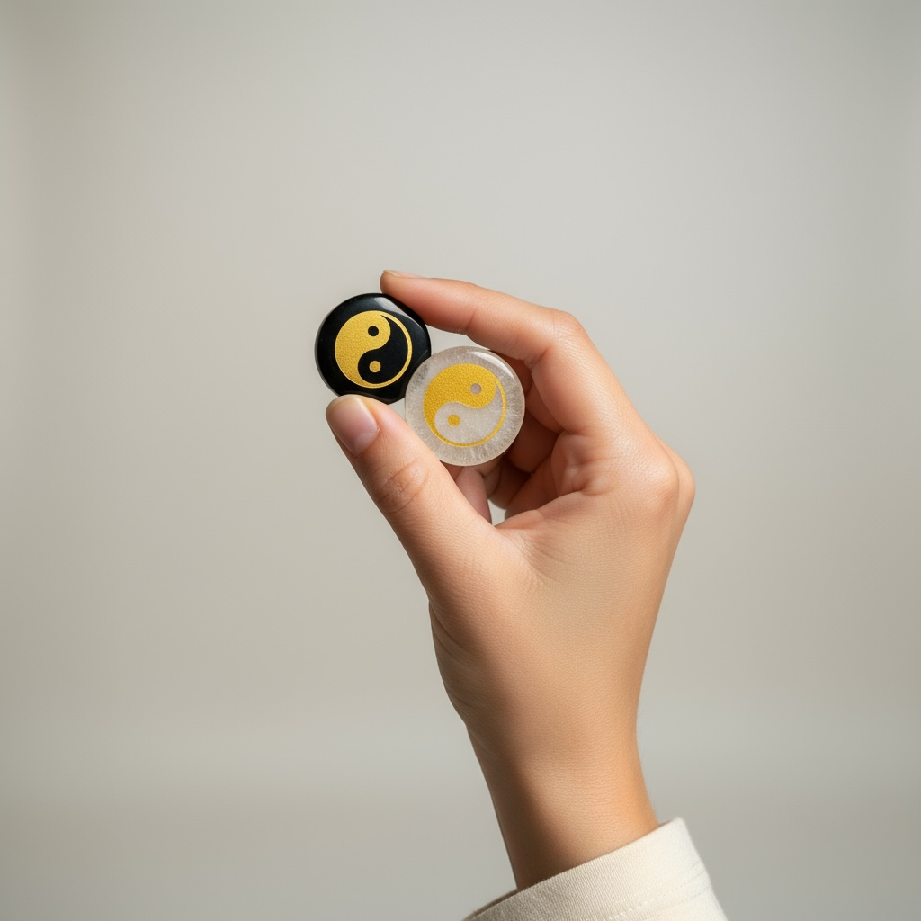 Ying Yang Zibu Symbol Stones – Balance, Duality & Universal Harmony