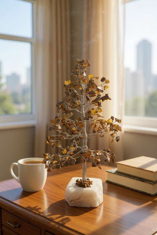 Tiger Eye Crystal Tree – Courage, Confidence & Protection