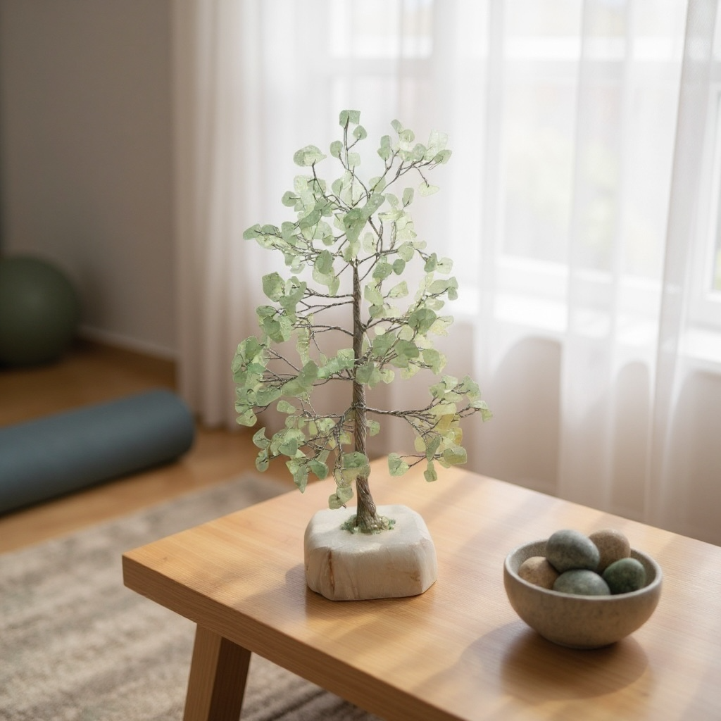 Green Aventurine Crystal Tree – Luck, Growth & Prosperity