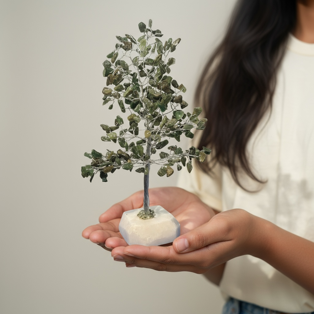 Green Jade Crystal Tree – Growth, Prosperity & Harmony