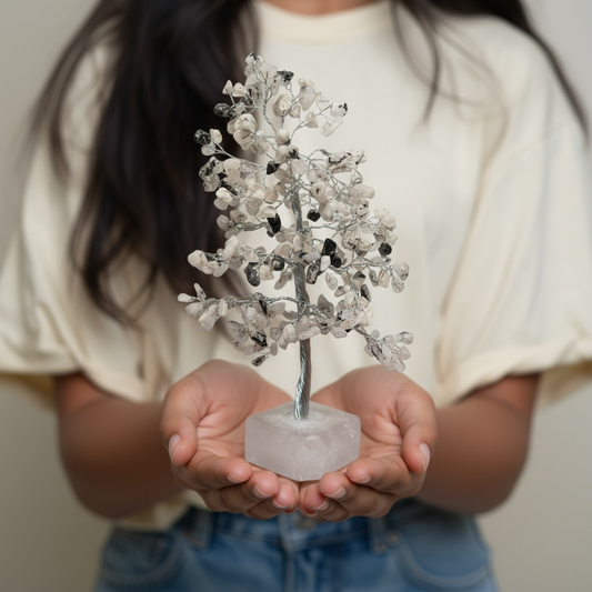 White Rainbow Crystal Tree – Purity, Protection & Positive Energy