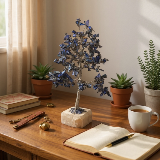 Lapis Lazuli Crystal Tree – Wisdom, Communication & Inner Truth