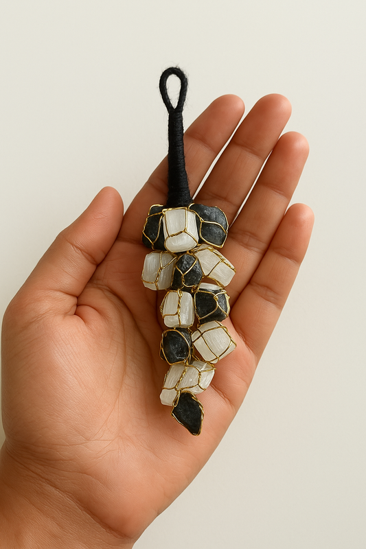 Black Tourmaline & Selenite Protection Toran