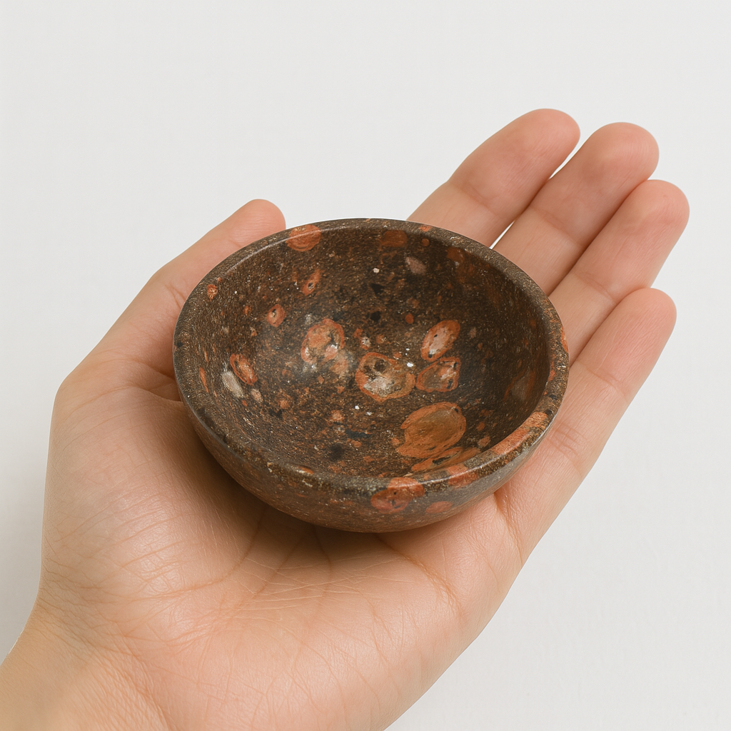 Unakite Crystal Bowl – 2”