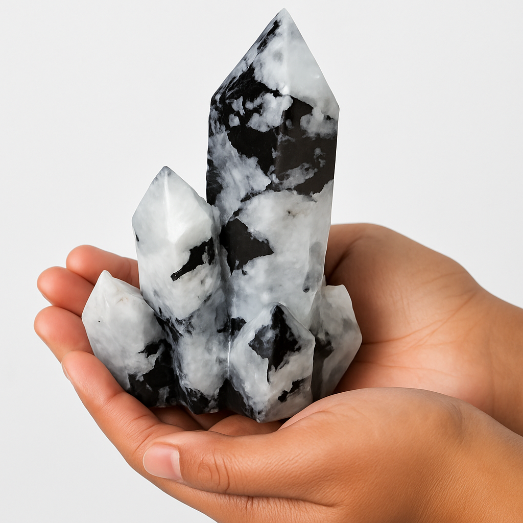 Tourmalinated Quartz Balance Cluster