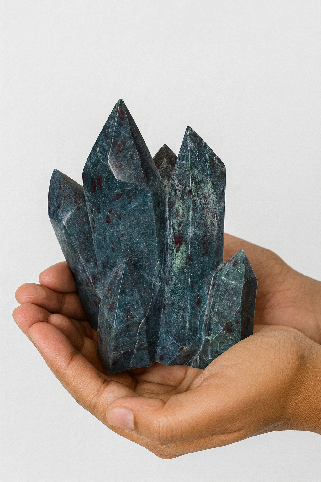 Ruby in Kyanite Family Cluster – Grounded Passion & Aligned Power