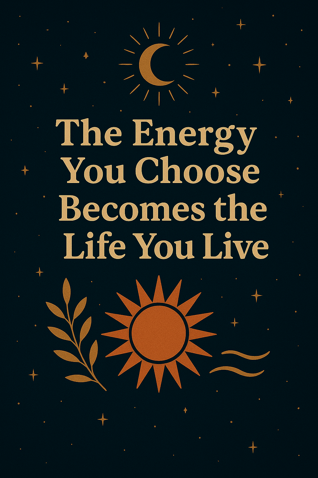 The Energy You Choose Becomes the Life You Live