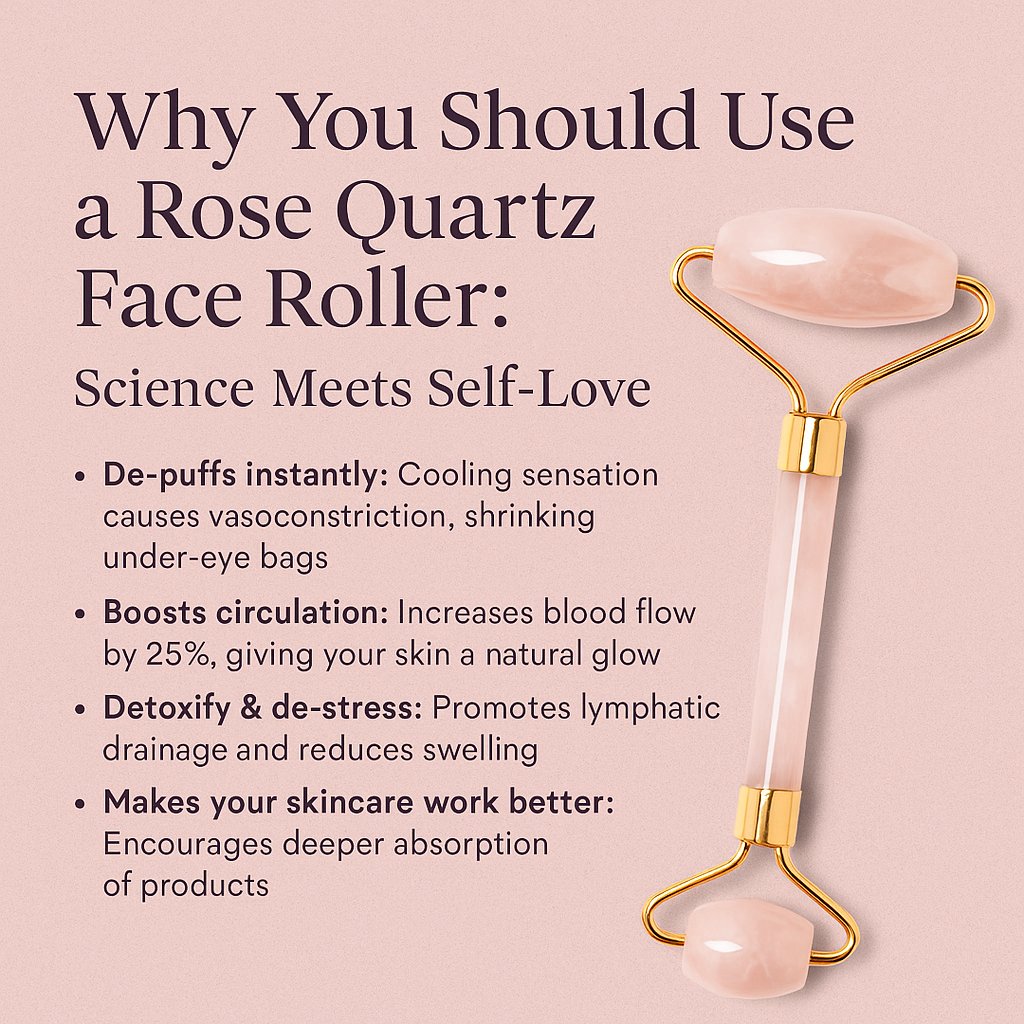 Why You Should Use a Rose Quartz Face Roller: Science Meets Self-Love