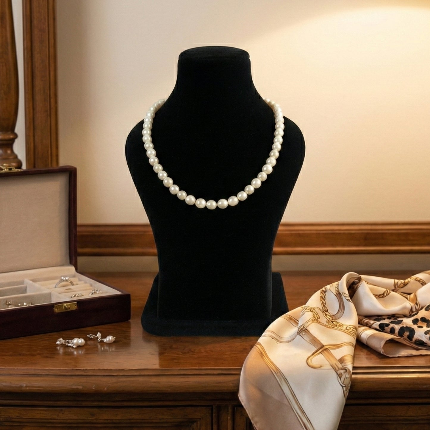 Pure Pearl Glow Necklace for Daily Wear and Party Wear (Single Layer)