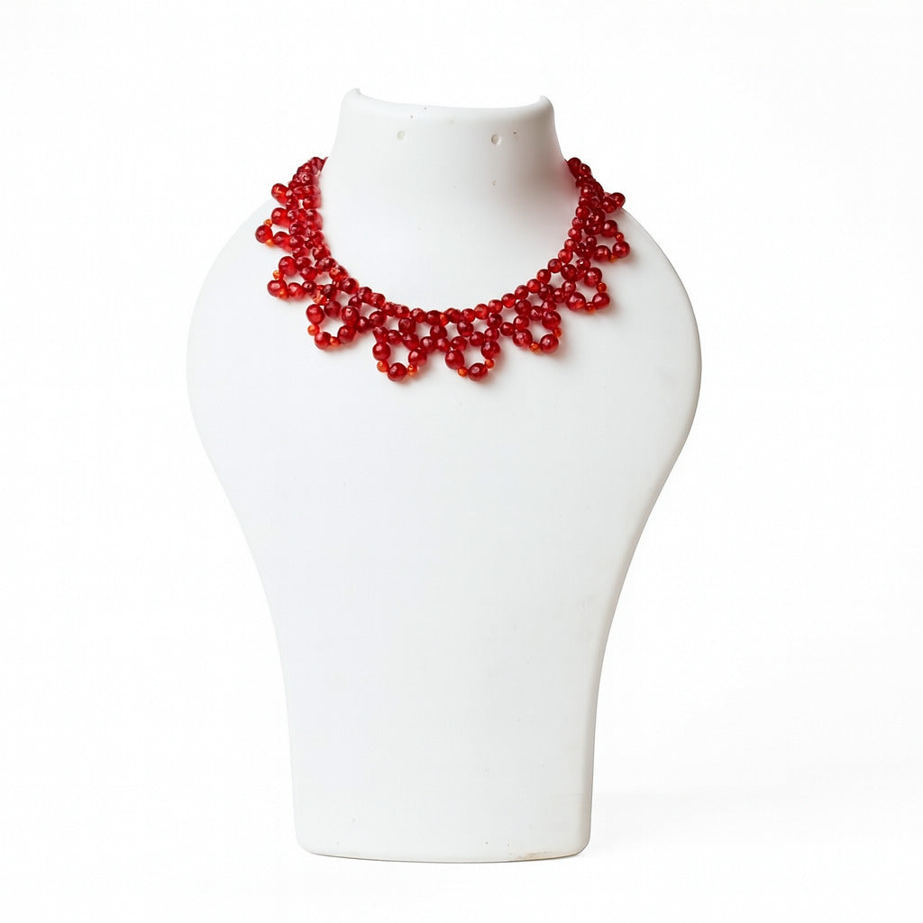 Carnelian Choker Necklace – Crystal of Confidence, Passion & Creative Energy