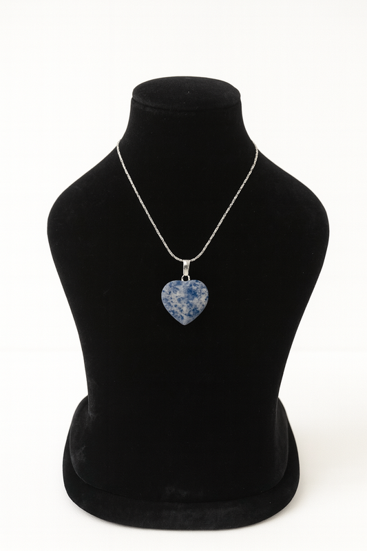 Sodalite Heart Shaped Pendant