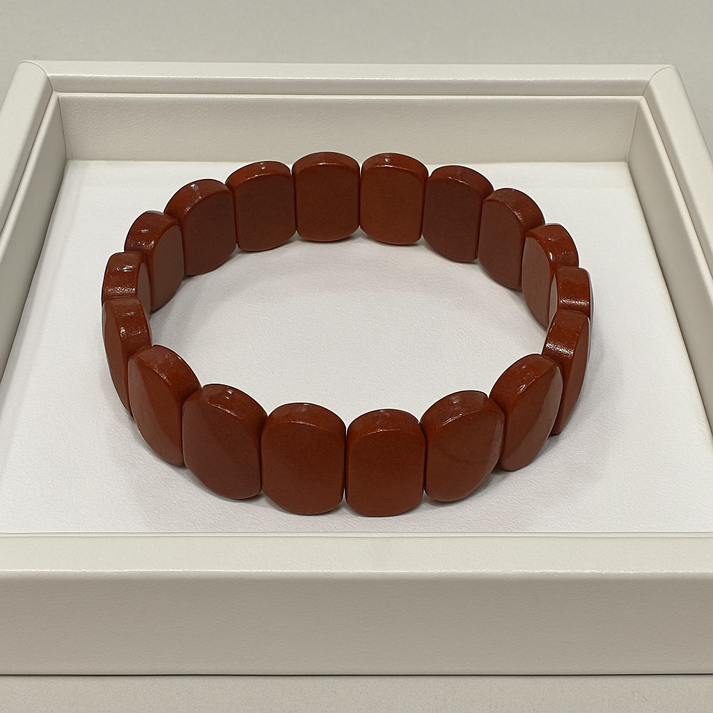 Red Jasper Bracelet Cabochone Bead