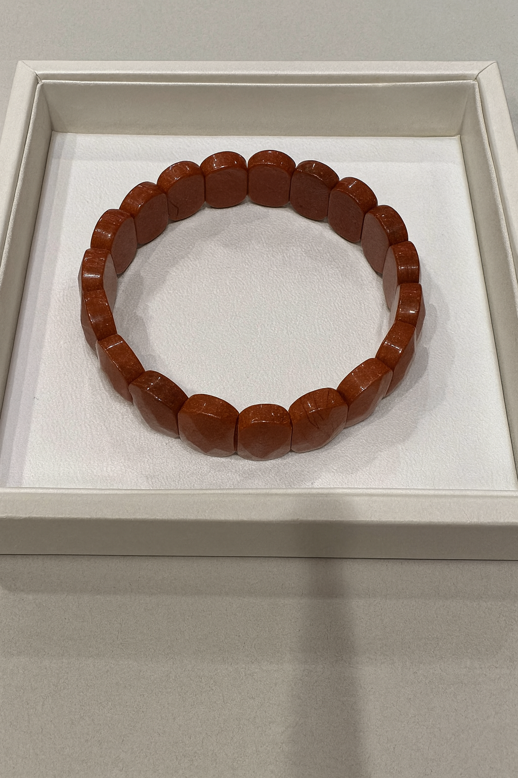 Red Jasper Bracelet Cabochone Bead