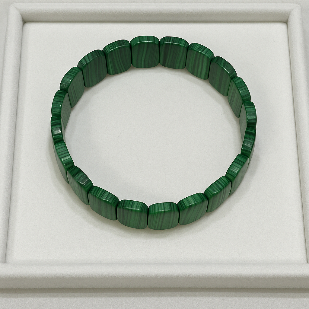 Malachite Bracelet Cabochone Bead