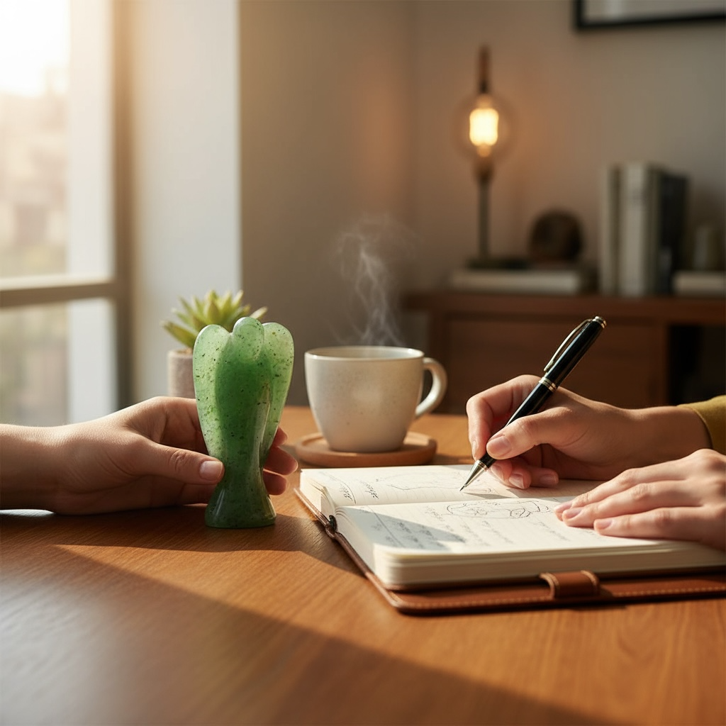 Green Aventurine Angel – Angel of Luck, Healing & Prosperity