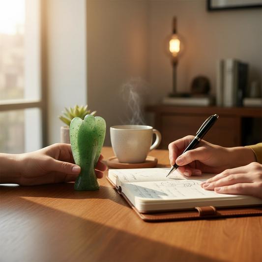 Green Aventurine Angel – Angel of Luck, Healing & Prosperity
