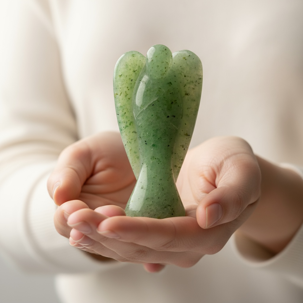 Green Aventurine Angel – Angel of Luck, Healing & Prosperity