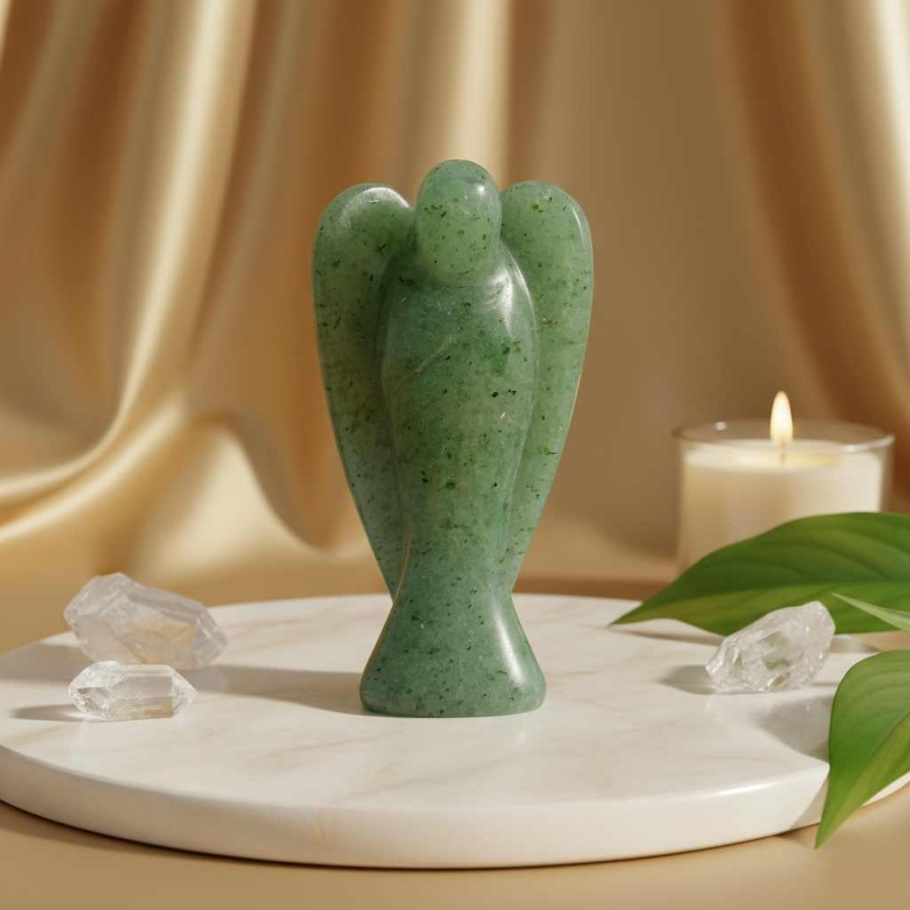 Green Aventurine Angel – Angel of Luck, Healing & Prosperity