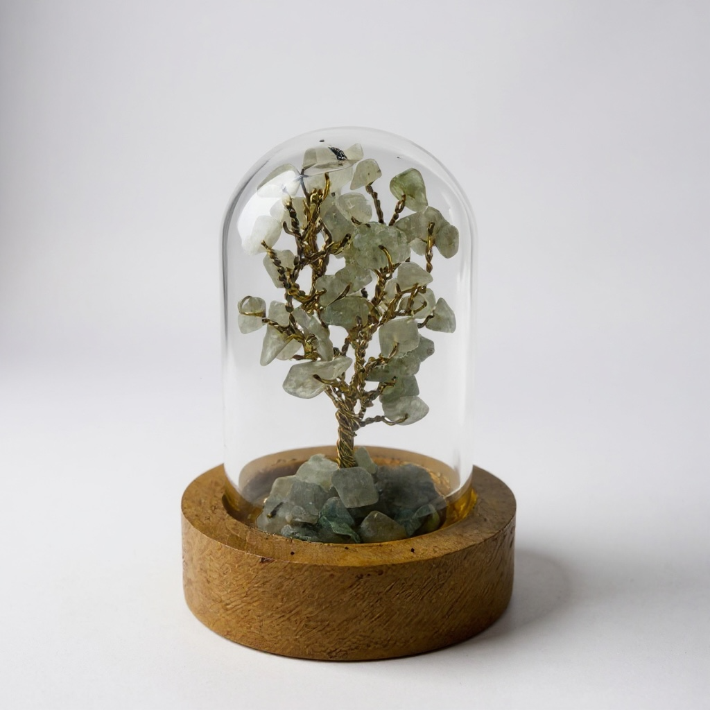 Green Aventurine Miniature Tree – Stone of Luck, Growth & Prosperity
