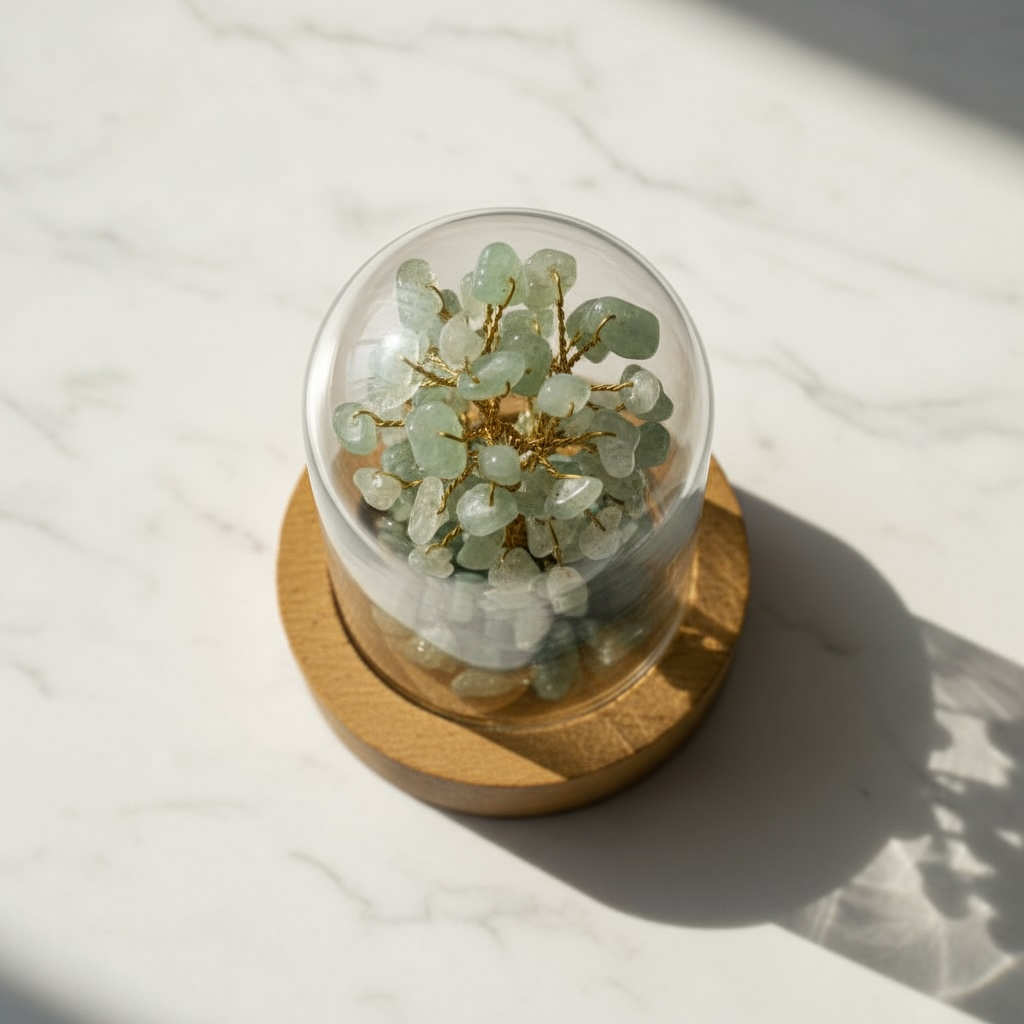 Green Aventurine Miniature Tree – Stone of Luck, Growth & Prosperity