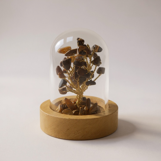Tiger Eye Miniature Tree – Stone of Courage, Protection & Prosperity