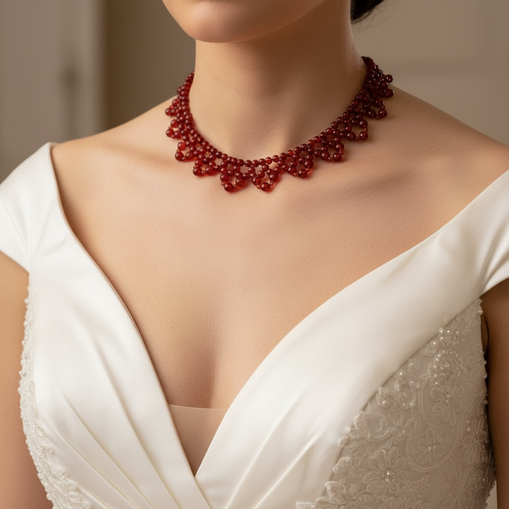 Carnelian Choker Necklace – Crystal of Confidence, Passion & Creative Energy