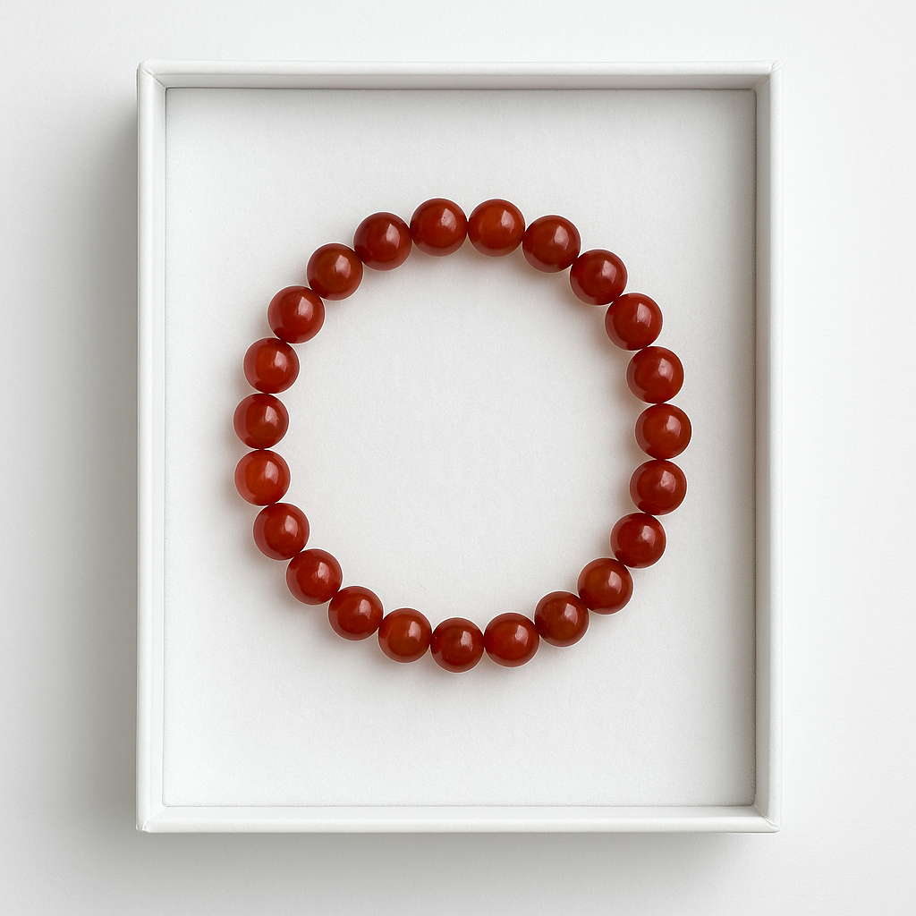Red Hakik (Carnelian) Bracelet