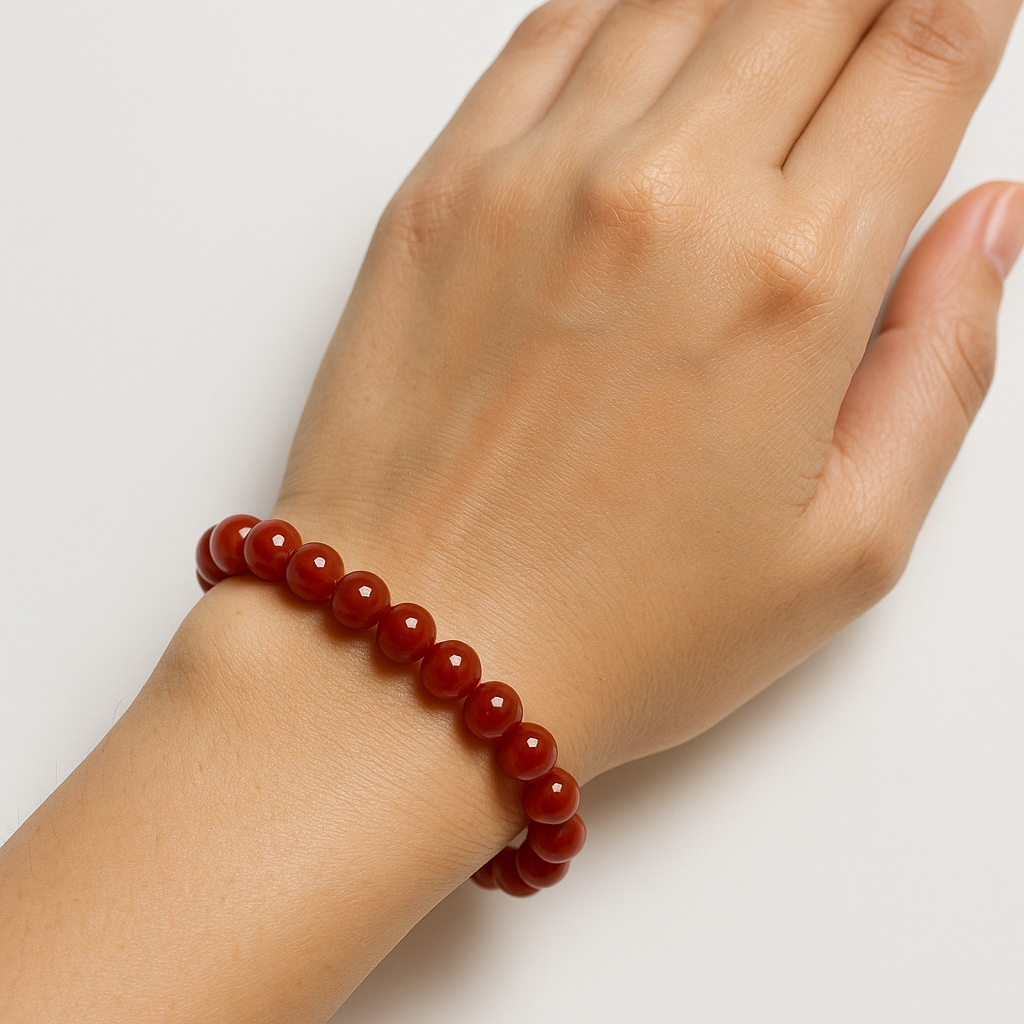 Red Hakik (Carnelian) Bracelet