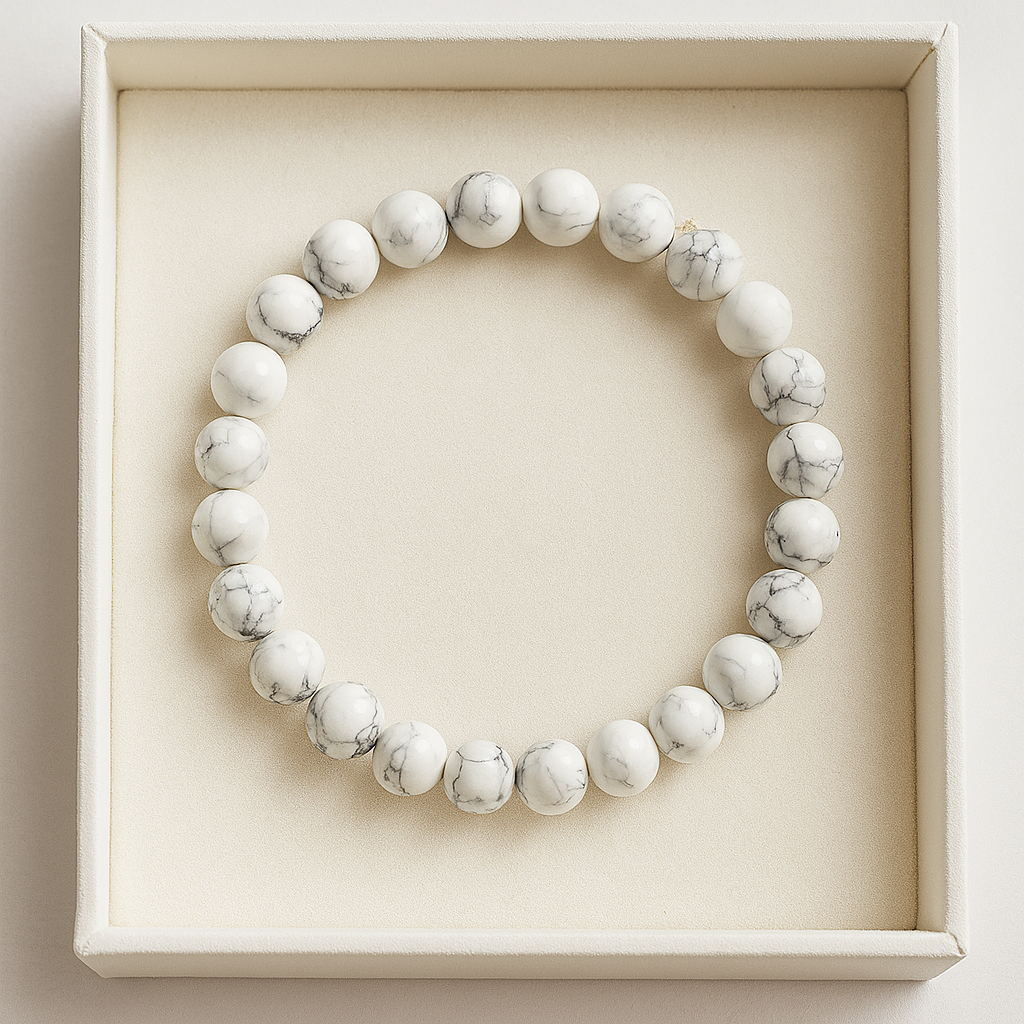 Mind Stone – Howlite Anxiety Relief Bracelet