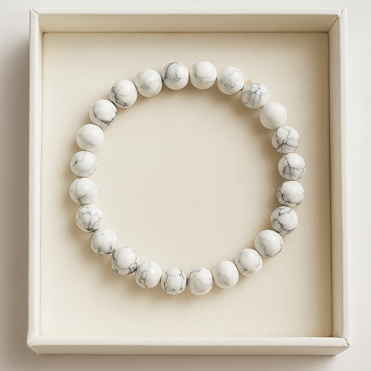 Mind Stone – Howlite Anxiety Relief Bracelet