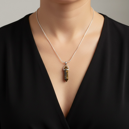 Tiger Eye Pencil Pendant