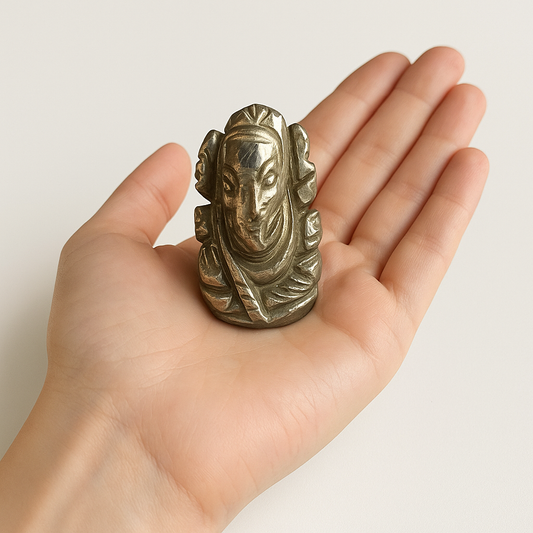 Pyrite Ganesh Ji – Abundance, Protection & Divine Beginnings