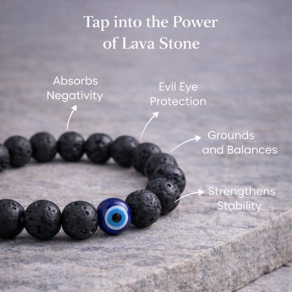 Lava Stone Protection Bracelet