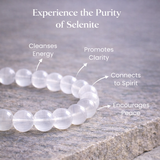 Selenite Bracelet – Aura Cleanser & Energy Shield