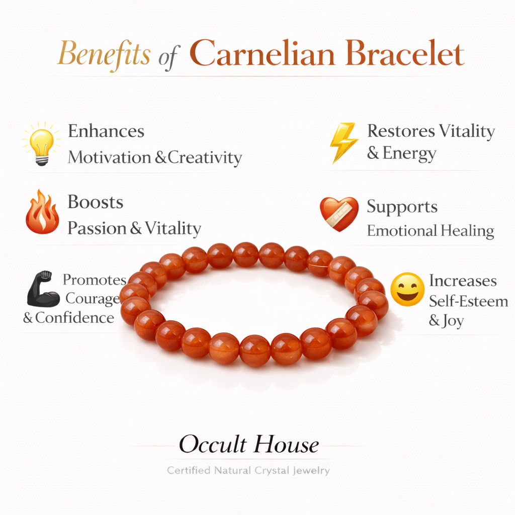 Red Hakik (Carnelian) Bracelet