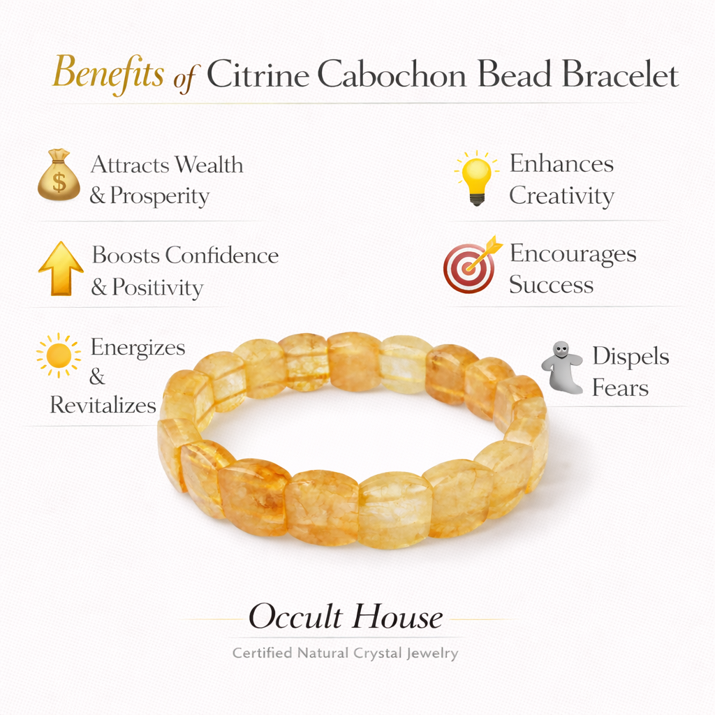 Citrine Slab Cut Bracelet