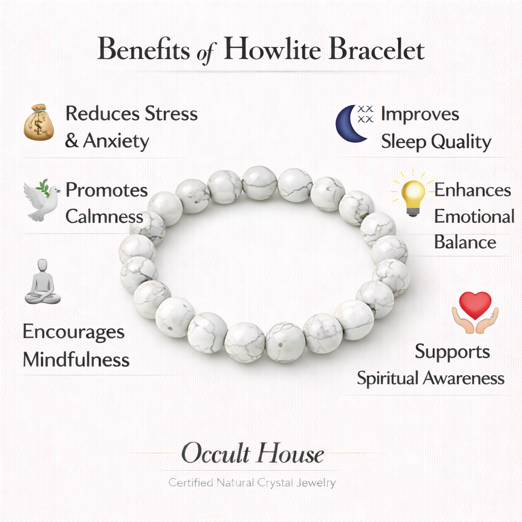 Mind Stone – Howlite Anxiety Relief Bracelet