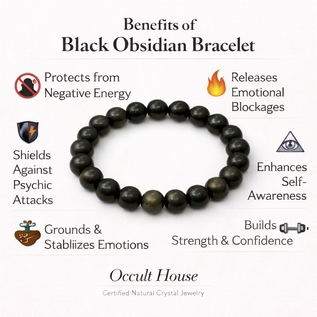 Black Obsidian Protection & Grounding Bracelet