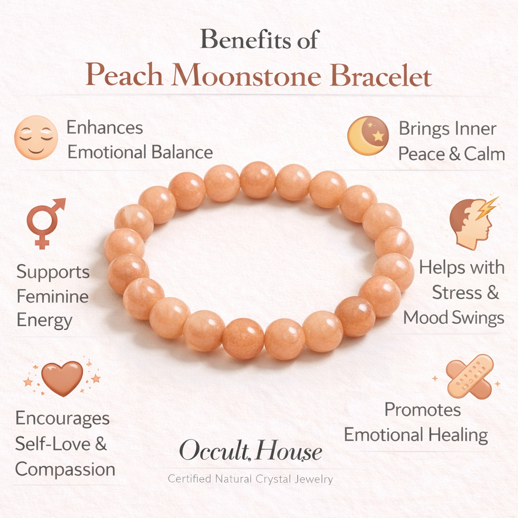 Peach Moonstone Energy Bracelet